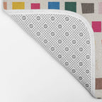 Colorful Mosaic Tiles Modern Artwork Bath Mat Gallery Image 2
