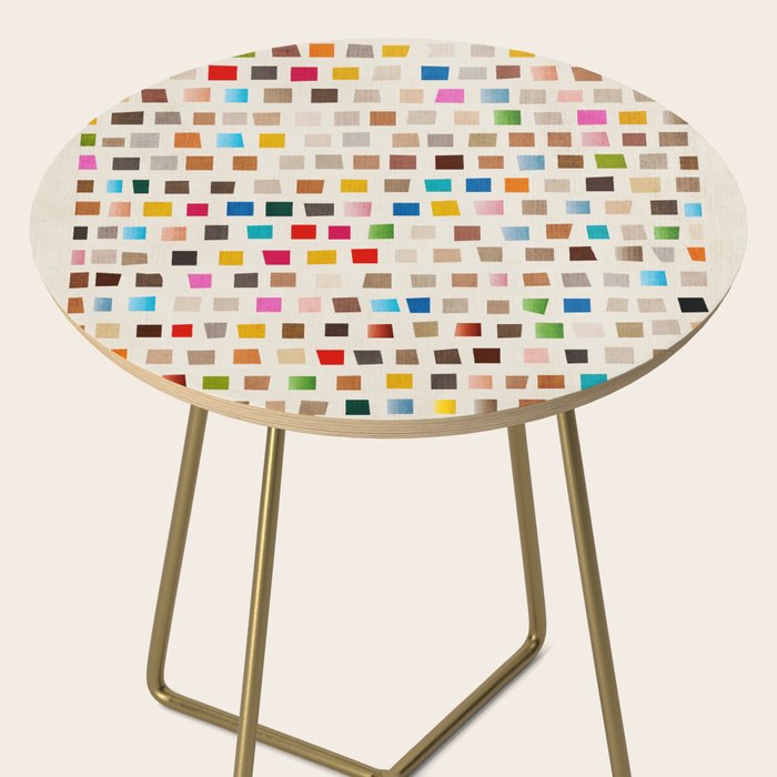 Colorful Mosaic Tiles Modern Artwork Side Table Gallery Image 2