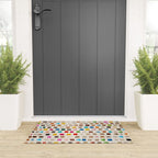 Colorful Mosaic Tiles Modern Artwork Welcome Mat Gallery Image 3