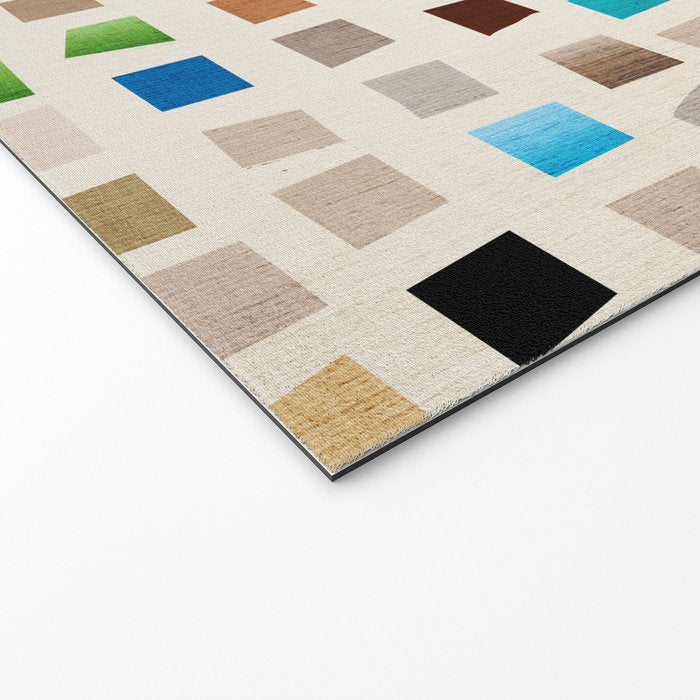 Colorful Mosaic Tiles Modern Artwork Welcome Mat Gallery Image 2