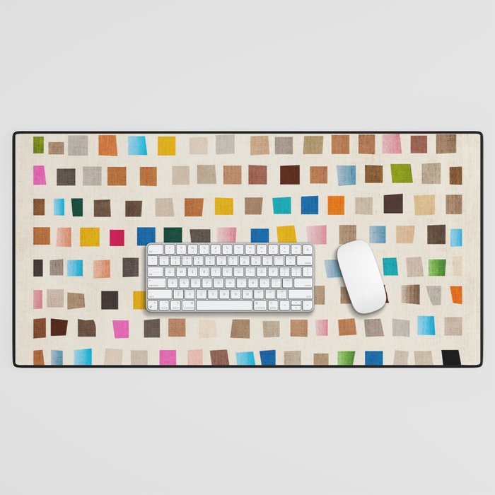 Colorful Mosaic Tiles Modern Artwork Desk Mat Gallery Image 1