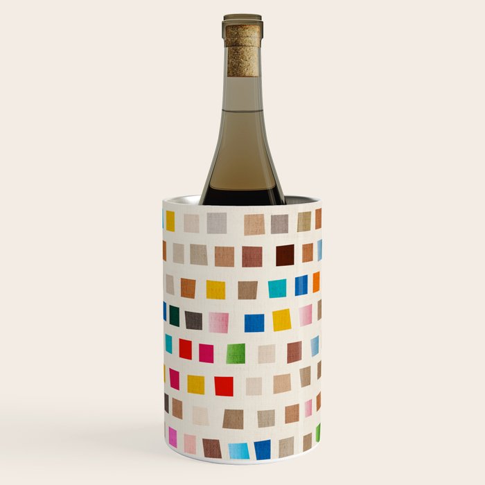 Colorful Mosaic Tiles Modern Artwork Wine Chiller Gallery Image 1