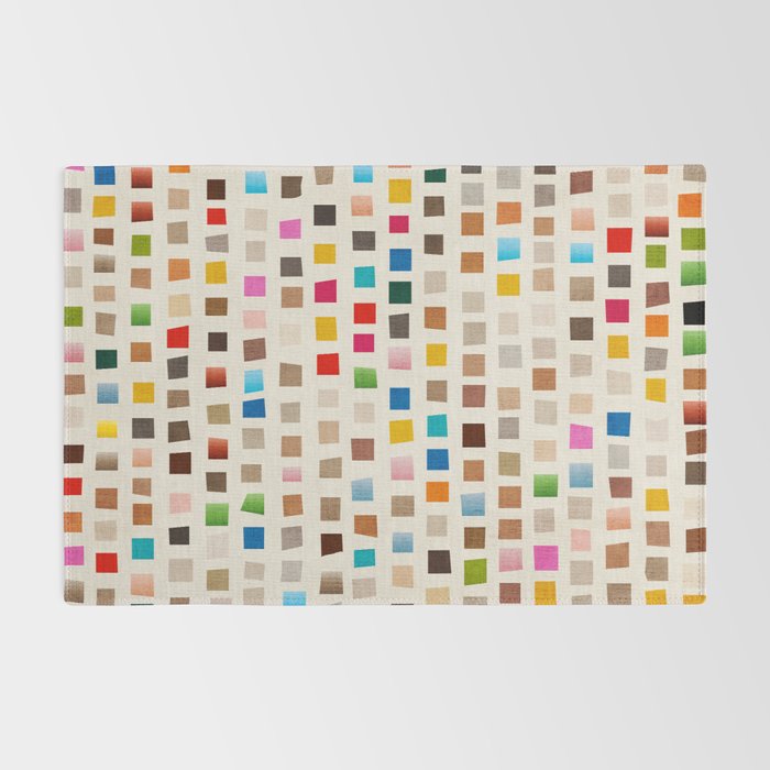Colorful Mosaic Tiles Modern Artwork Rug Gallery Image 2