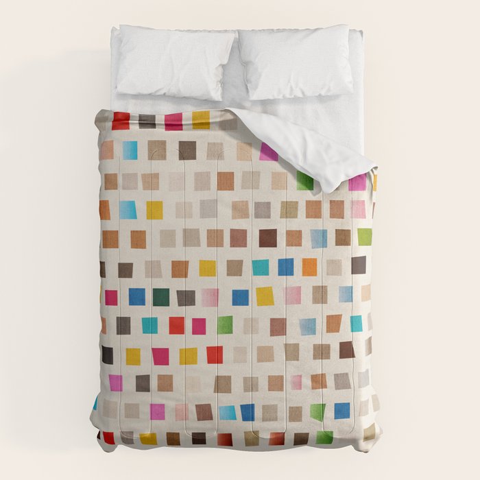 Colorful Mosaic Tiles Modern Artwork Comforter Gallery Image 1