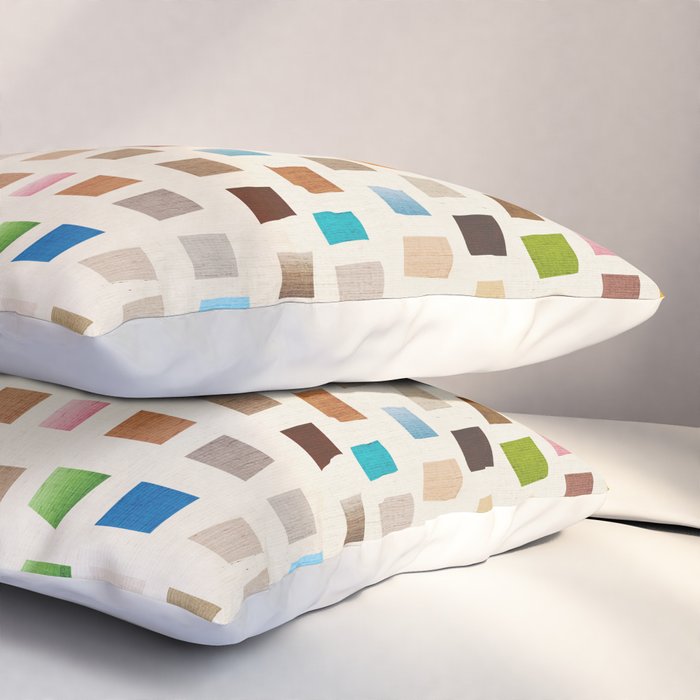 Colorful Mosaic Tiles Modern Artwork Pillow Sham Gallery Image 3