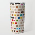 Colorful Mosaic Tiles Modern Artwork Travel Mug Gallery Image 1