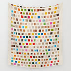 Colorful Mosaic Tiles Modern Artwork Wall Tapestry Gallery Image 4