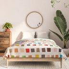 Colorful Mosaic Tiles Modern Artwork Comforter Gallery Image 3