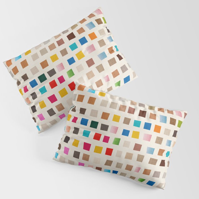 Colorful Mosaic Tiles Modern Artwork Pillow Sham Gallery Image 3