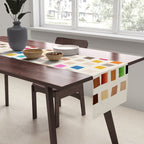 Colorful Mosaic Tiles Modern Artwork Table Runner Gallery Image 2