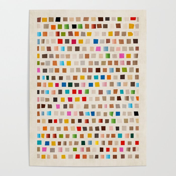 Colorful Mosaic Tiles Modern Artwork Poster Gallery Image 4