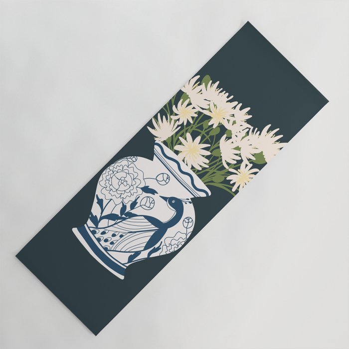 Vase no. 6 with Peacock  Yoga Mat Gallery Image 1