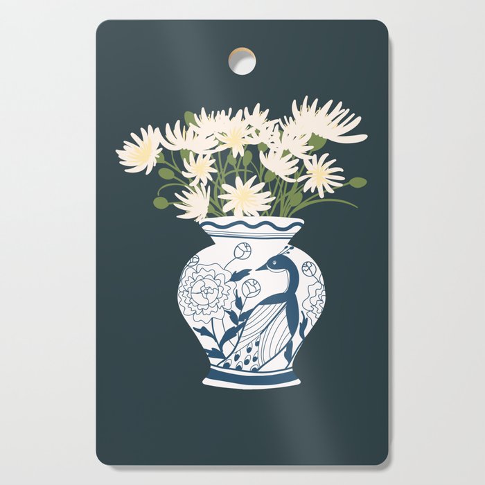 Vase no. 6 with Peacock  Cutting Board Gallery Image 1