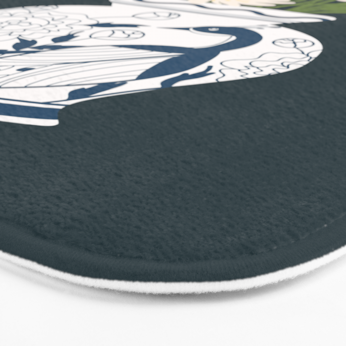 Vase no. 6 with Peacock  Bath Mat Gallery Image 3