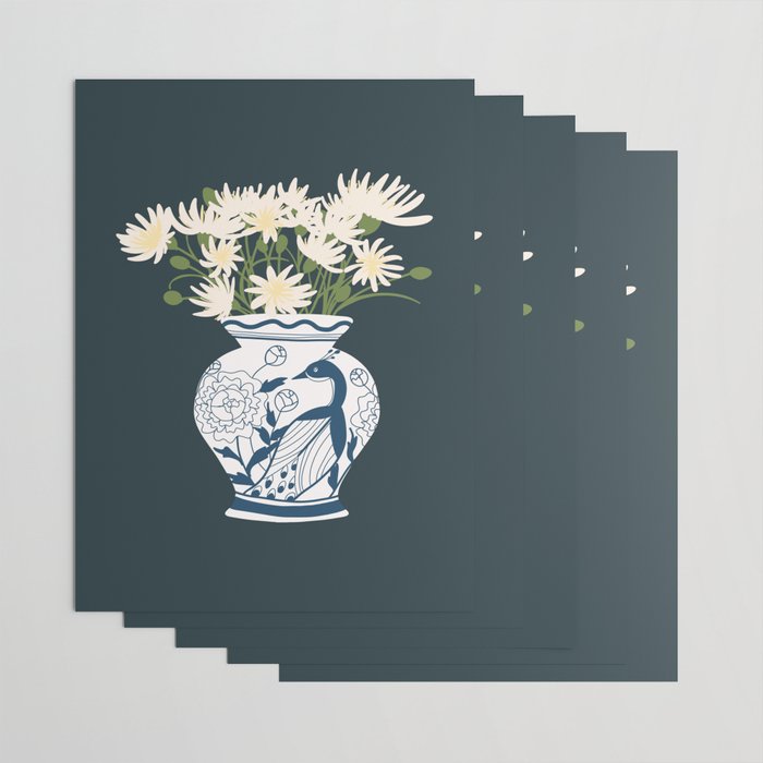 Vase no. 6 with Peacock  Wrapping Paper Gallery Image 3