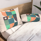 Two birds dancing Pillow Sham Gallery Image 2