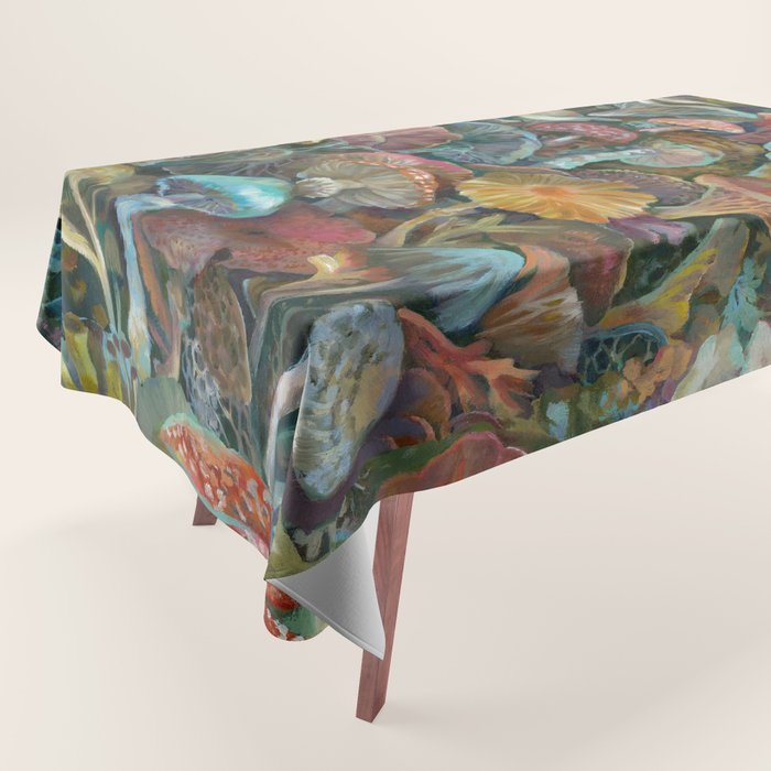 Magic Mushroom Garden Tablecloth Gallery Image 1