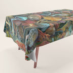 Magic Mushroom Garden Tablecloth Gallery Image 1