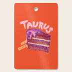 Taurus Birthday Cake in Burnt Orange Cutting Board Gallery Image 1