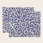 Playful strokes #2 / Blue on Beige Placemat Gallery Image 1