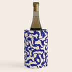 Playful strokes #2 / Blue on Beige Wine Chiller Gallery Image 2