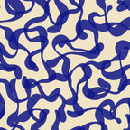 Playful strokes #2 / Blue on Beige Coffee Mug Gallery Image 2