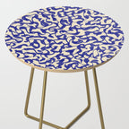 Playful strokes #2 / Blue on Beige Side Table Gallery Image 2