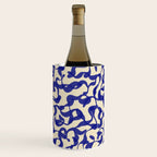 Playful strokes #2 / Blue on Beige Wine Chiller Gallery Image 3