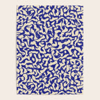 Playful strokes #2 / Blue on Beige Poster Gallery Image 4