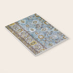 Antique Turkish Oushak Rug Cute Abstract Flowers Floral Pattern  Notebook Gallery Image 3
