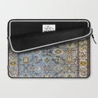 Antique Turkish Oushak Rug Cute Abstract Flowers Floral Pattern  Laptop Sleeve Gallery Image 2