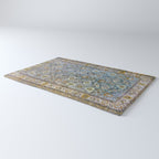 Antique Turkish Oushak Rug Cute Abstract Flowers Floral Pattern  Rug Gallery Image 3