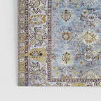 Antique Turkish Oushak Rug Cute Abstract Flowers Floral Pattern  Poster Gallery Image 3
