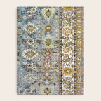 Antique Turkish Oushak Rug Cute Abstract Flowers Floral Pattern  Notebook Gallery Image 4