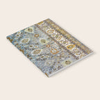 Antique Turkish Oushak Rug Cute Abstract Flowers Floral Pattern  Notebook Gallery Image 2