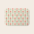 Christmas Stars - Red and Green  Bath Mat Gallery Image 1
