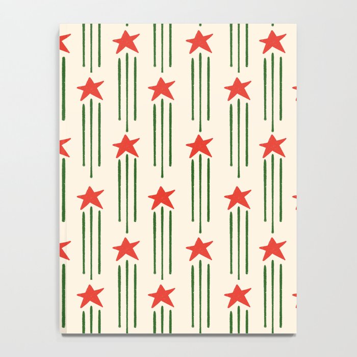 Christmas Stars - Red and Green  Notebook Gallery Image 4
