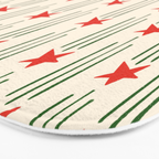 Christmas Stars - Red and Green  Bath Mat Gallery Image 3