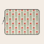 Christmas Stars - Red and Green  Laptop Sleeve Gallery Image 1