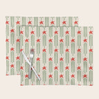 Christmas Stars - Red and Green  Placemat Gallery Image 1