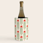 Christmas Stars - Red and Green  Wine Chiller Gallery Image 1