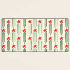 Christmas Stars - Red and Green  Desk Mat Gallery Image 3