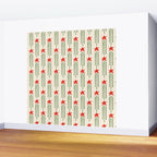 Christmas Stars - Red and Green  Wall Mural Gallery Image 2