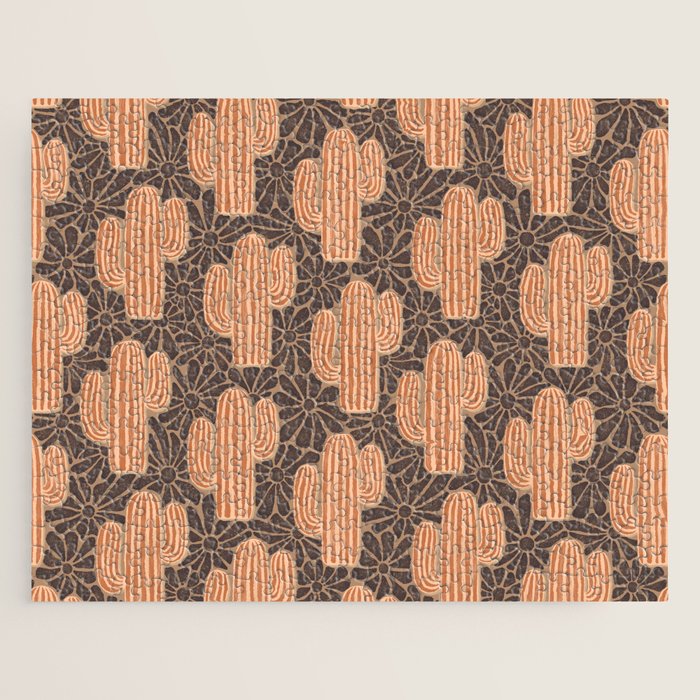 Sonora - terracotta, brown, and taupe Jigsaw Puzzle