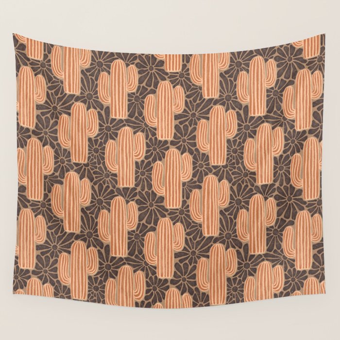 Sonora - terracotta, brown, and taupe Wall Tapestry Gallery Image 1