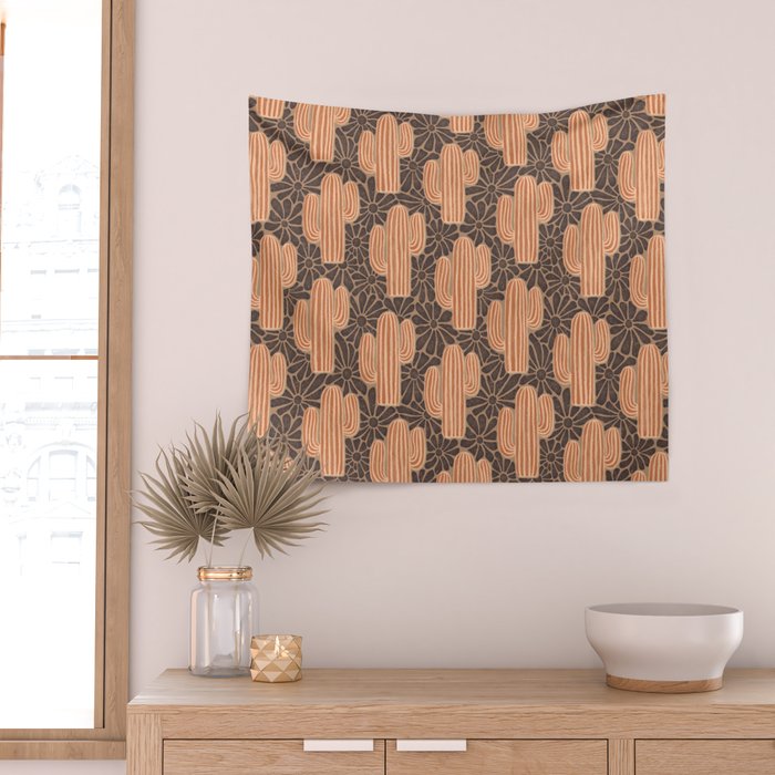 Sonora - terracotta, brown, and taupe Wall Tapestry Gallery Image 2