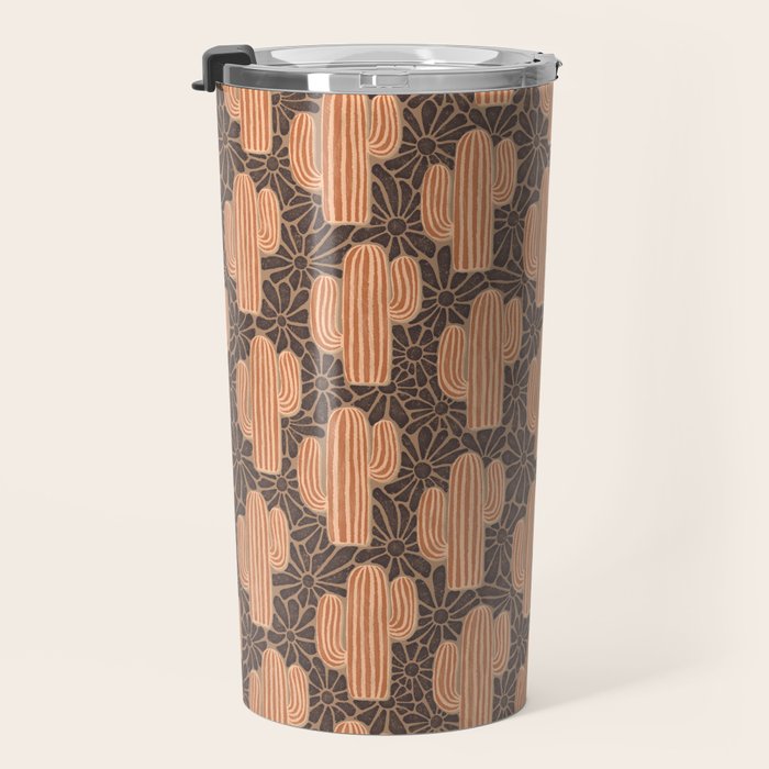 Sonora - terracotta, brown, and taupe Travel Mug Gallery Image 3