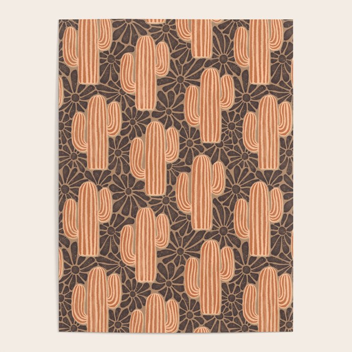 Sonora - terracotta, brown, and taupe Poster Gallery Image 4