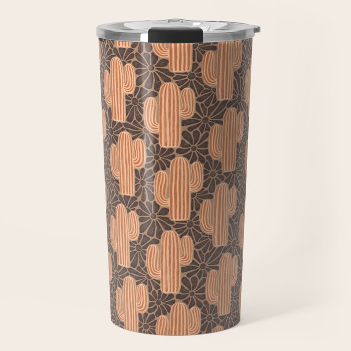 Sonora - terracotta, brown, and taupe Travel Mug Gallery Image 1