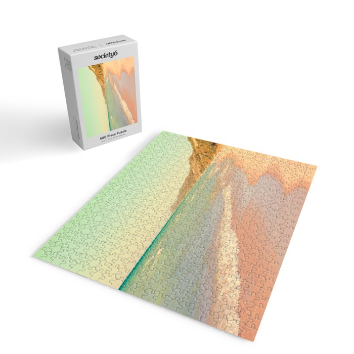 Her Mind Wandered Back and Forth With the Waves - michigan beach nature photograph Jigsaw Puzzle Gallery Image 2